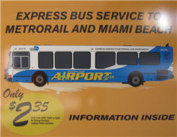 Express Bus Service From Miami Airport To Metrorail And Miami Beach